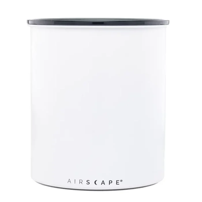 ⁦קופסת ואקום לבנה לאחסון 1 ק״ג קפה Airscape⁩ – תמונה ⁦4⁩